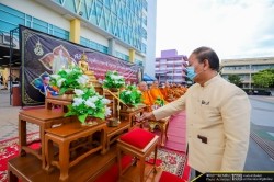 20210813093923.jpg -  พิธีบำเพ็ญกุศลเนื่องในวันคล้ายวันสวรรคต พระบาทสมเด็จพระบรมชนกาธิเบศร มหาภูมิพลอดุลยเดชมหาราช บรมนาถบพิตร | https://facagri.cmru.ac.th/web