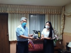 20220408104038(3).jpg - นักศึกษาทุนโครงการความช่วยเหลือแก่ราชอาณาจักรภูฏานด้านการศึกษา เข้าพบผู้บริหาร | https://facagri.cmru.ac.th/web